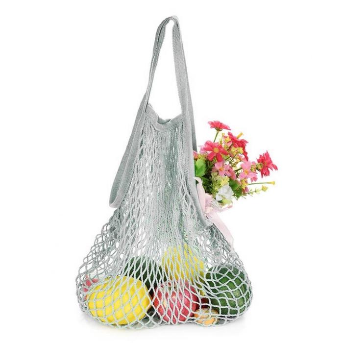 Mesh Net Shopping Bag Fruit Goods Storage Cotton Tote Handbag Reusable Grocery Bags For Vegetable Me