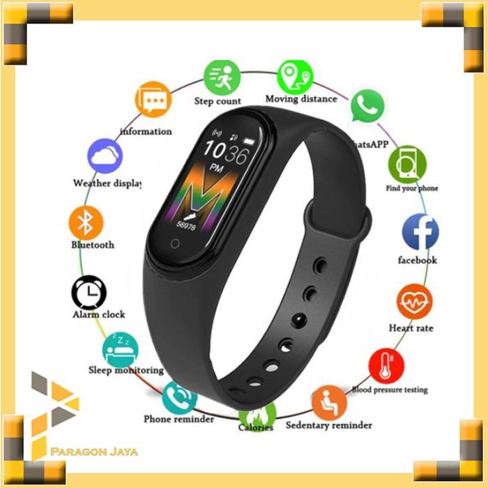 Jam Pintar Smartband M5 Heart Rate Monitor Smart watch M5 Bracelet Air MaNza ShoP