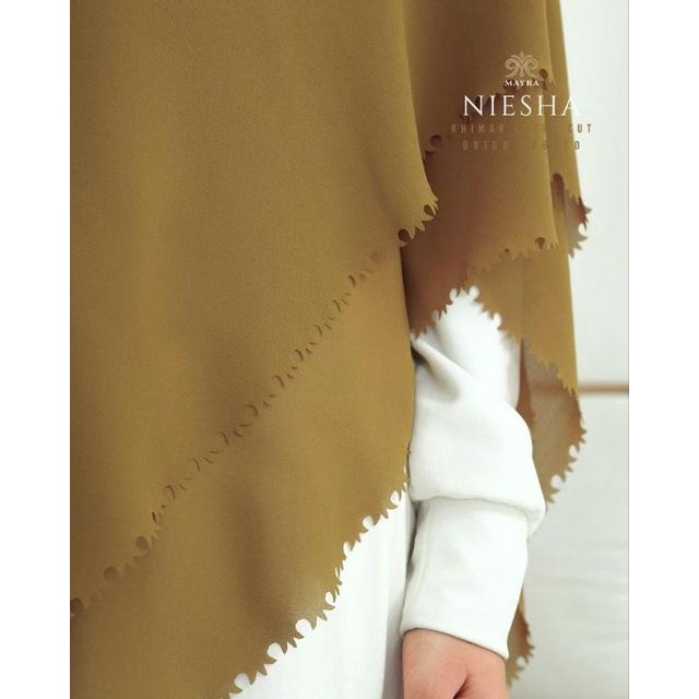 NIESHA Khimar Mayra/Khimar Lasercut/Koleksi Khimar Syari Terbaru Mayra