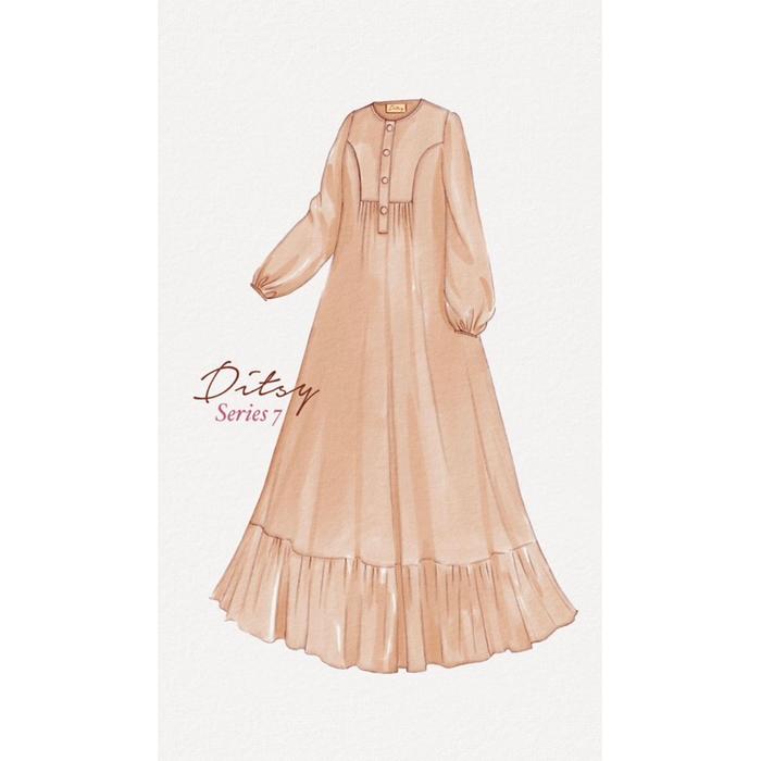 DITSY NIGHTGOWN FEBRUARI (L-XL-XXL) - PART OF DEELUNA MOSLEM