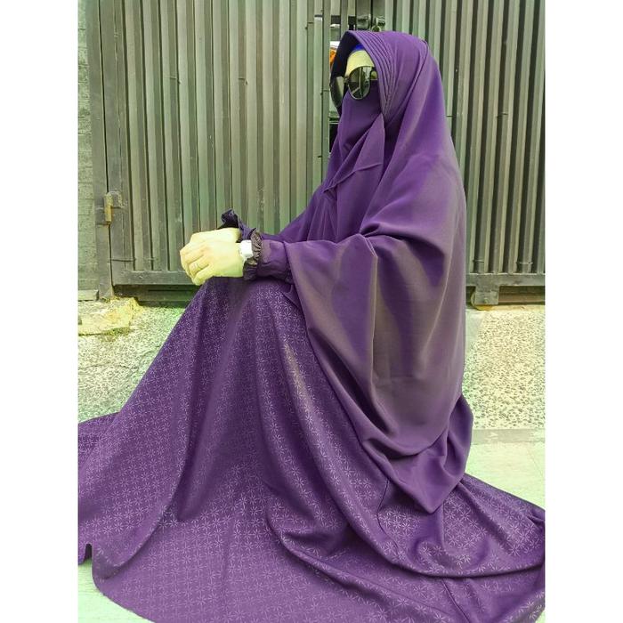 Gamis syari premium gamis wolfis silky gamis embos set cadar murah gamis syari wolfis