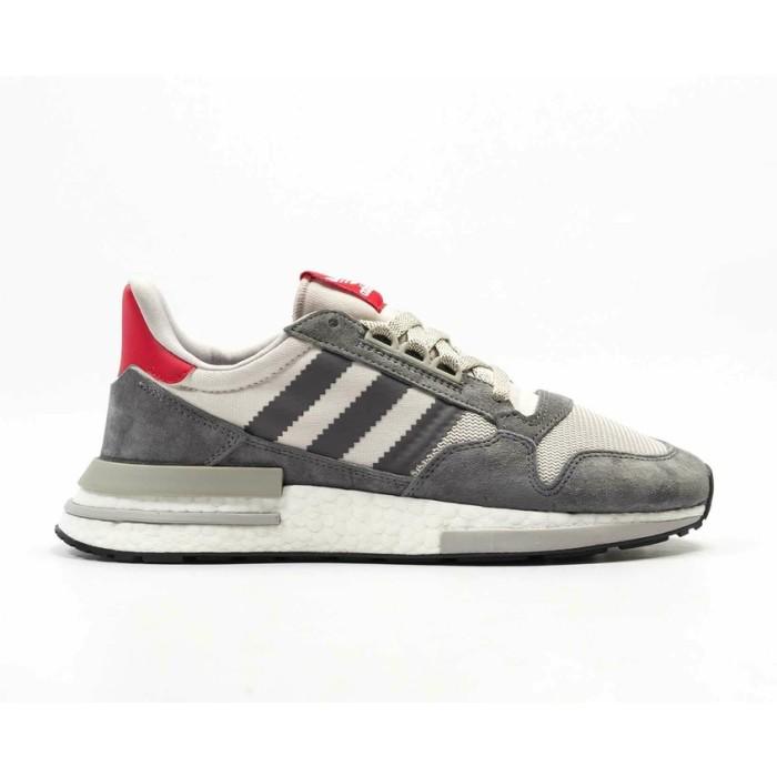 Adidas ZX 500 RM Grey White Scarlet ( 100% Original BNIB )