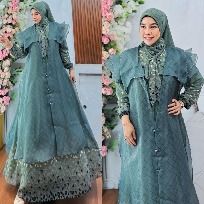 QUEENSHA BY HUMAIRA DRESS SET HIJAB GAMIS KEKINIAN