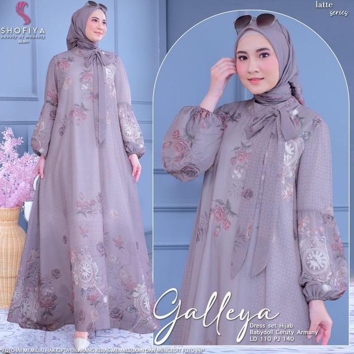 (NEW) GAMIS DRESS SET HIJAB VINKA - GALEYYA - ARIZAH BY SHOFIYA // FASHION MUSLIM // PRINCES #2 MAXY