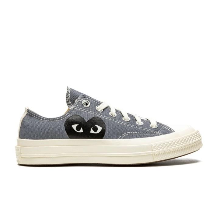 Converse 70s CTAS LOW x CDG PLAY Steel Grey ( 100% Original BNIB )