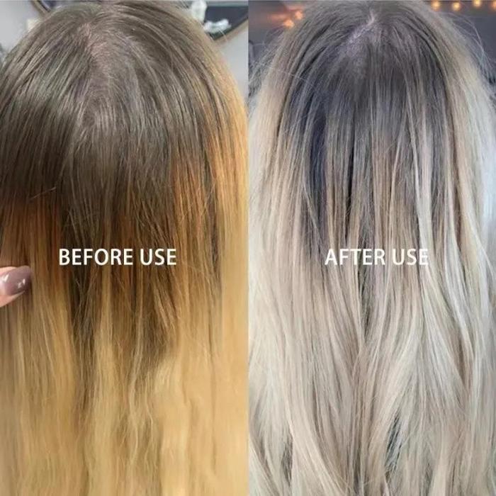 Purple Shampoo 300ml Hair Color Shampoo with Anti-Brass Remove Yellow Hair Dye Permanent Pure Brass 