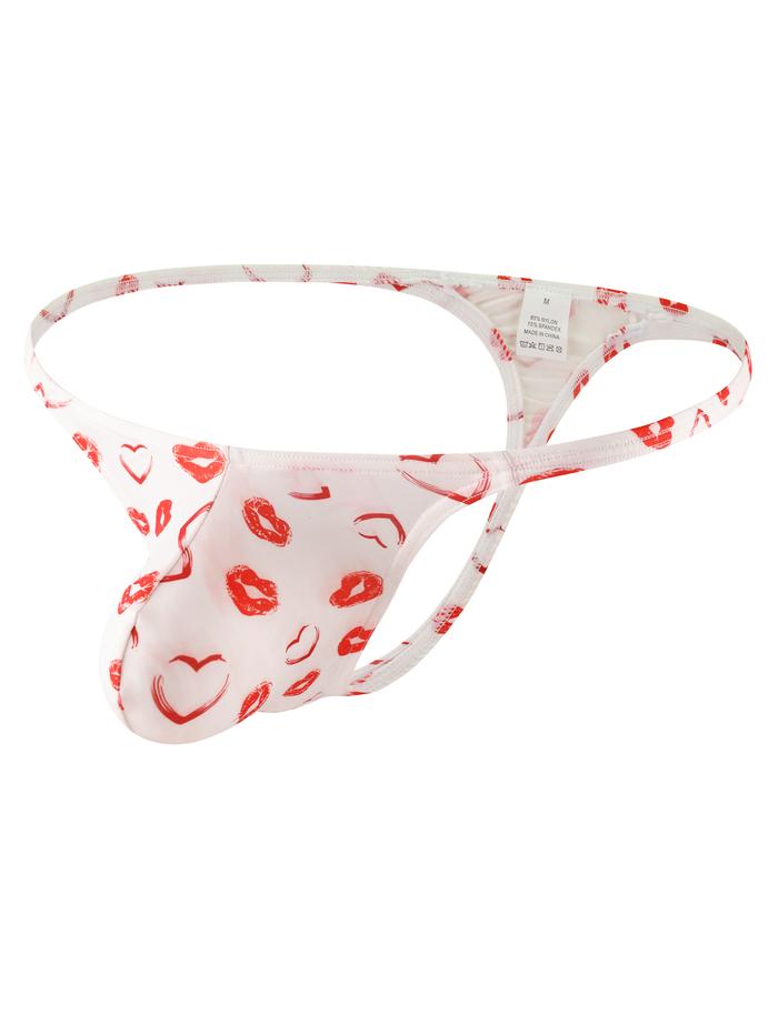 Men's underwear, sexy lips, men's thong