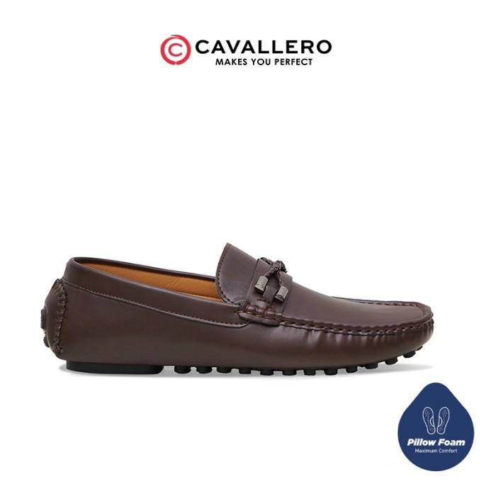 Sepatu Pria Casual Loafers Cavallero Osvaldo Coklat