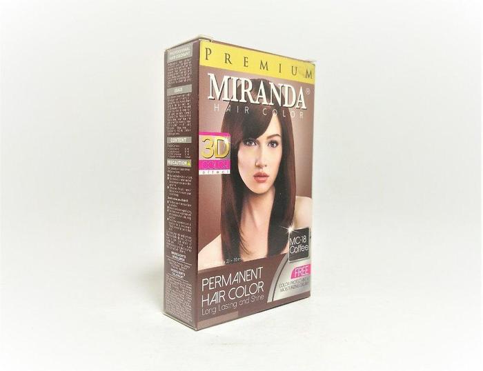 Miranda Premium Hair Color Original 100% BPOM MC - 18 Coffee - Cat Pewarna Rambut - Cat Rambut - Pik