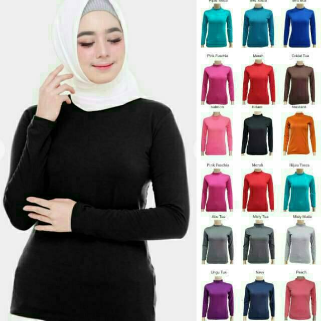 AliMaMa - MANSET BAJU - Kaos Panjang Inner Polos Atasan Jersey Murah Kaus Dalaman Kaftan Murah Medan