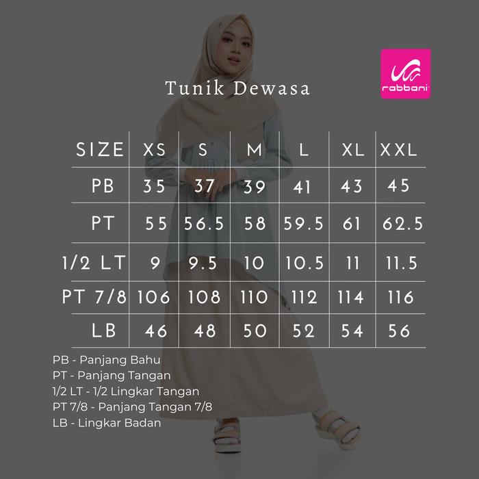 [BEST SELLER] RABBANI - SETELAN TUNIK MUSLIM WANITA DEWASA DARA IFANA EXCLUSIVE
