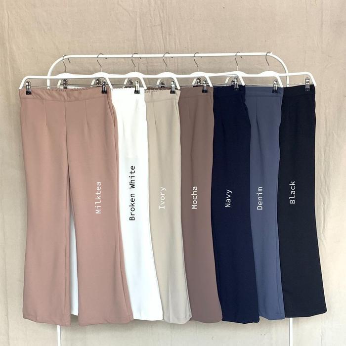 [BEST SELLER] MYLADY HIJAB MARA PANTS BASIC CREPE KARET LEMBUT MUSLIM CELANA