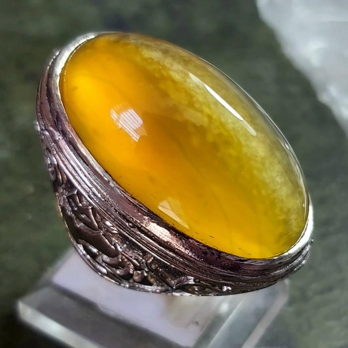 PREMIUM Pandan Nanas Golden - Cincin Batu Akik