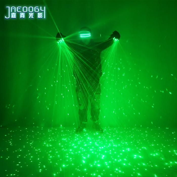 Green Laser Gloves with LED Glasses, High-Power Thick Beam Laser Cannon, DJ Bar, Party, Street Dance