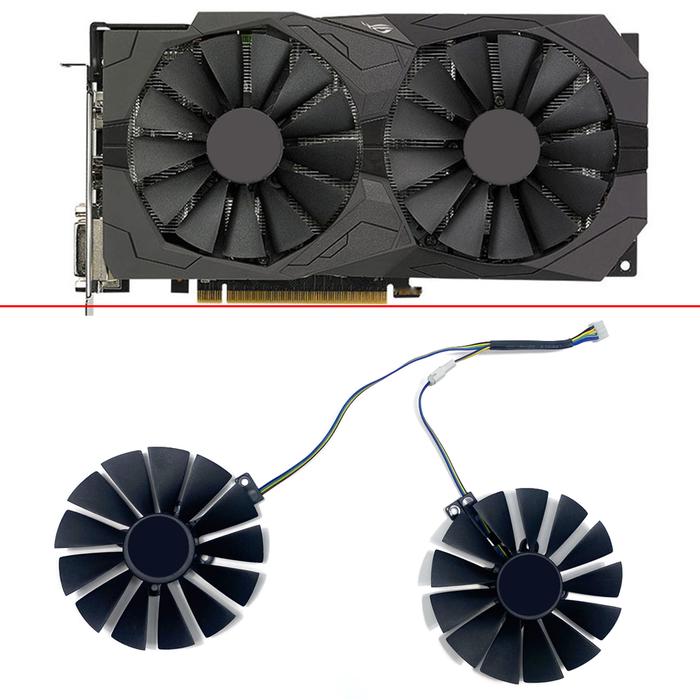 95MM 4PIN Cooling Fans STRIX Dual RX 470 570 GPU  ASUS ROG STRIX Dual RX 470 570  AMD RX470 RX570 Ga