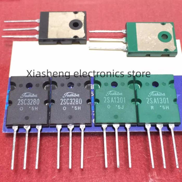 100% and 2Pairs 2SA1301 A1301 + 2SC3280 C3280 TO-264 Audio Amplifier Transistor Powerful Transisto