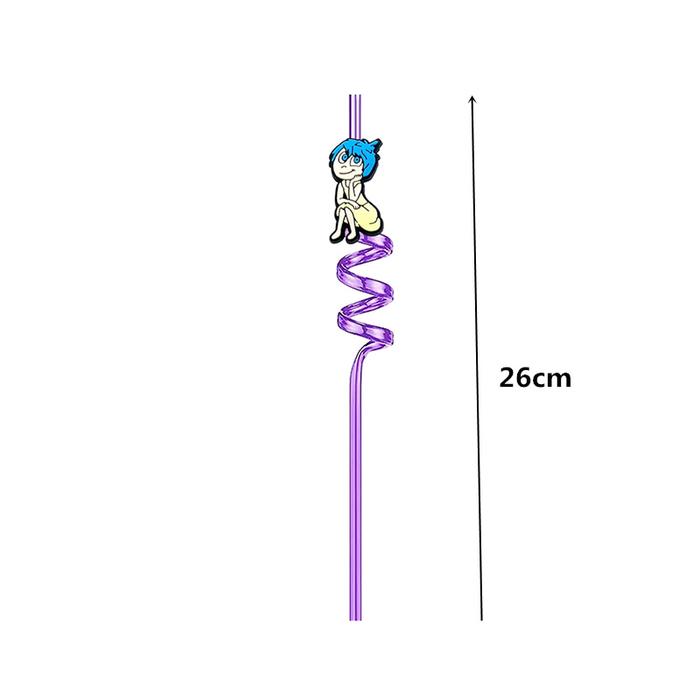 8pc/Lot " Inside Out " Straws Plastic Drinking Straw For Birthday Event Party Supplies