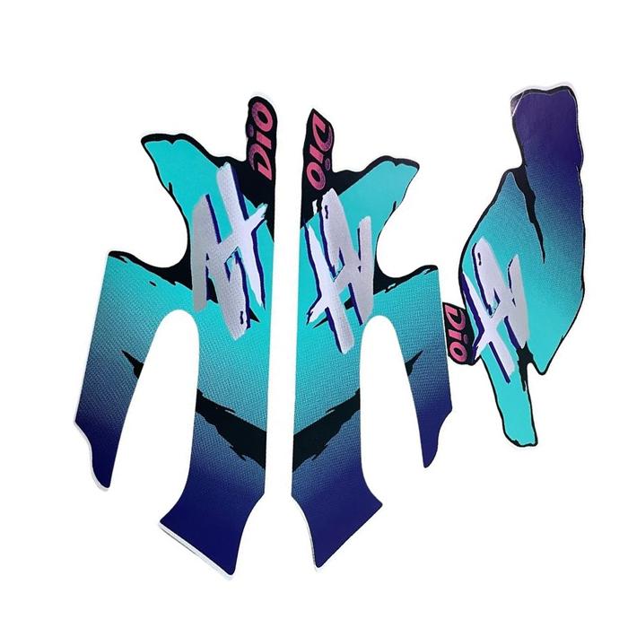 1 Set Scooter Reflective Stickers Decals Motorcycle Logo Decorative Emblem Badge  Honda DIO 50 ZX 50