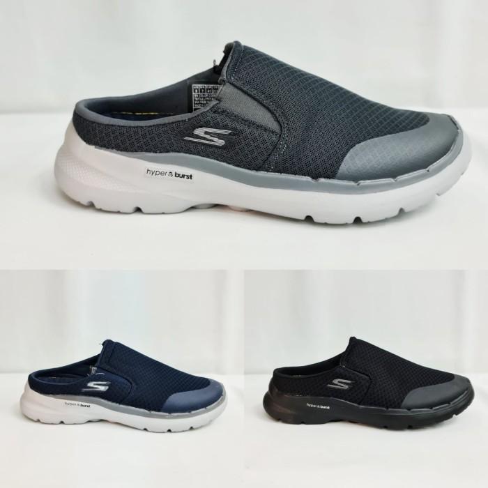SKECHERS GOWALK 6 MULE/SEPATU PRIA/SEPATU SANDAL PRIA/SLIP ON PRIA