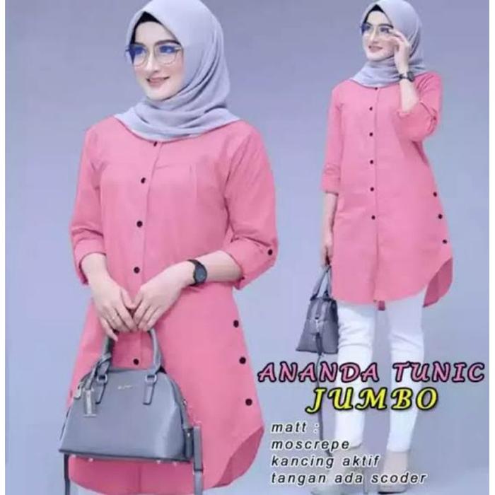ANANDA TUNIK JUMBO/BAJU PEREMPUAN KEKINIAN/TERBARU