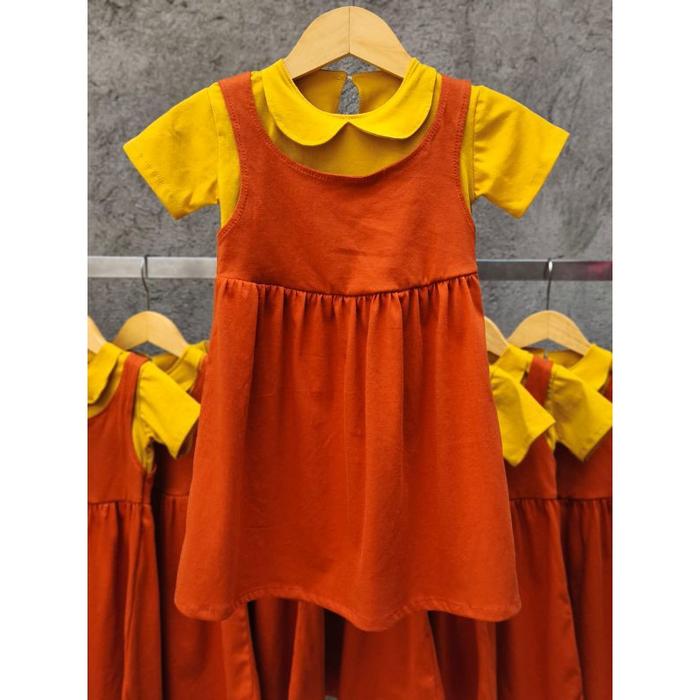 Baju Boneka Squid Game Anak Perempuan/ Baju Squid Game Boneka/ Baju Anak Squid Game/ Dress Squid Gam