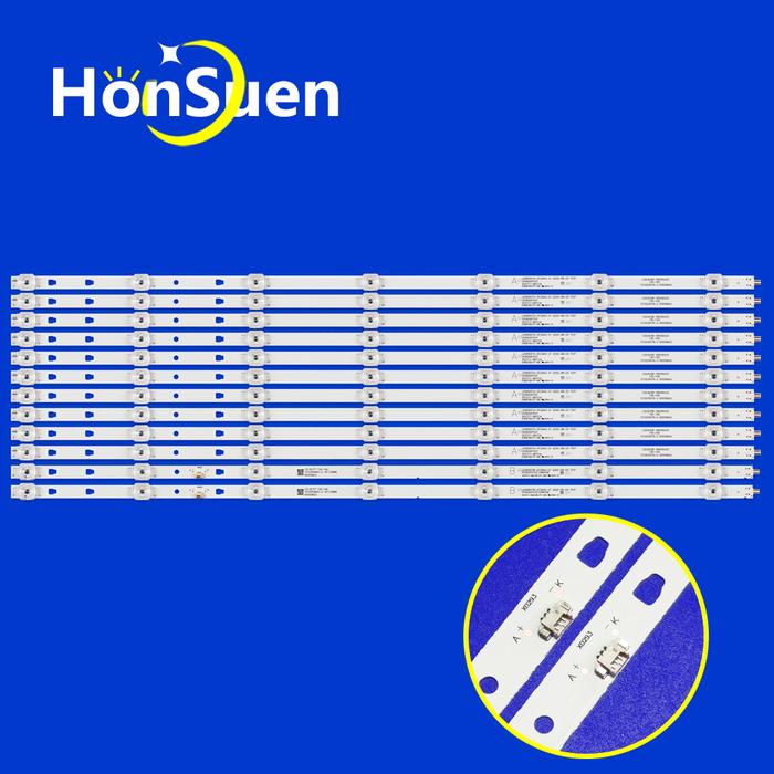 12pcs/Kit 7leds LED strips  JVC 65 TV LT 65N675 LT-65N675 LT65N675 LE65U6500U LED65D07A-ZC29AG-01E L