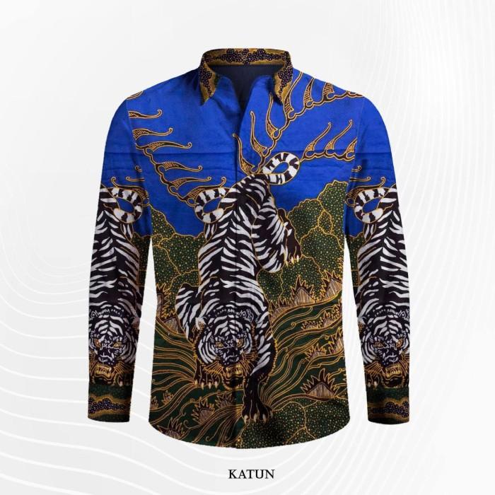 PREMIUM bahan batik tulis kemeja pria / motif Harimau