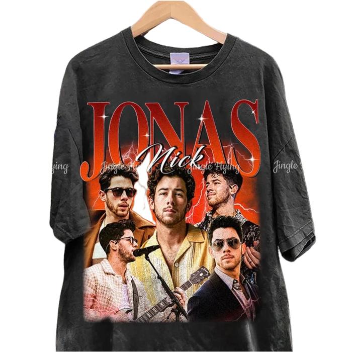 100% Cotton Nick Jonas Vintage 90s Graphic Style Brothers Shirt Gift  Fans Unisex T-Shirt
