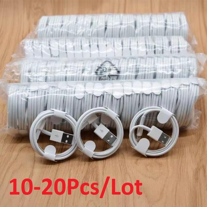 10/20pcs 1M 2M 6FT USB A Cable Charger Cables Cord Line  Iphone 6 7 8 X Xr 11 12 13 14 Pro Max