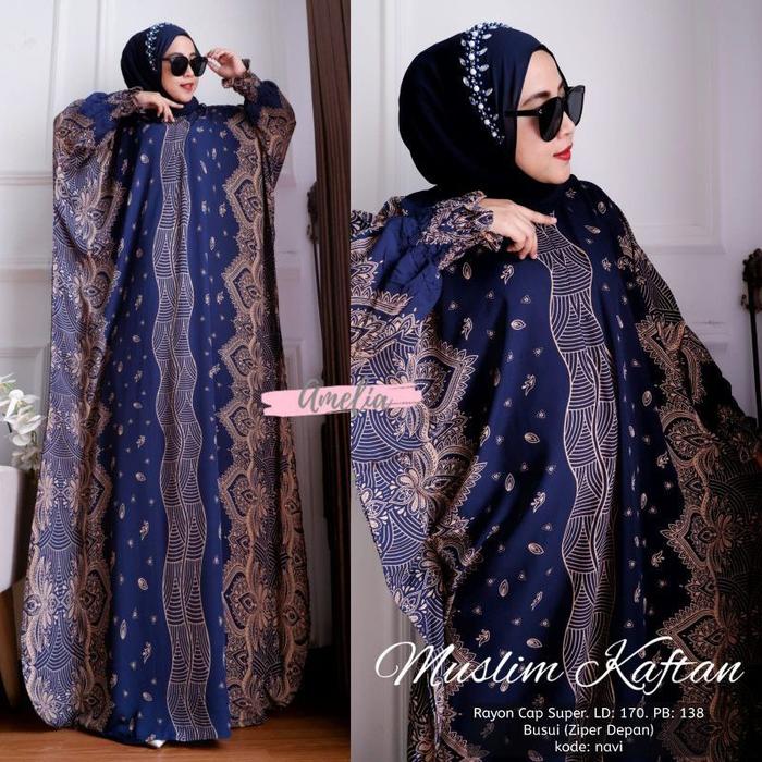 [NEW] MUSLIM KAFTAN HOME DRESS - DRESS WANITA TERBARU 2022 - BAJU MUSLIMAH 2022 - HARGA RESELLER - D