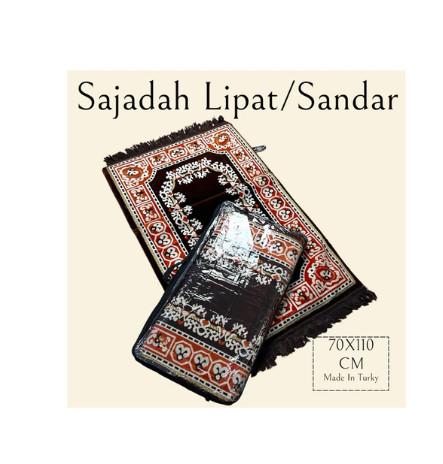 MURMER SAJADAH SANDAR TURKI AL-ATHMAR LIPAT BUSA BERKUALITAS KARPET BARANG READY, JUMLAH SESUAI YANG
