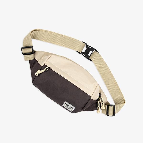 TERLARIS- GEOFF MAX - VERMIN CREAM BROWN WB | SLING BAGS | TAS SELEMPANG | WAISTBAG | TAS PINGGANG |