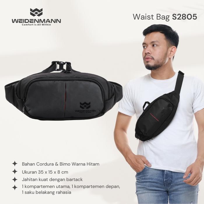 TERLARIS- TAS WAIST BAG PRIA WATERPROOF SELEMPANG WEIDENMANN S2805