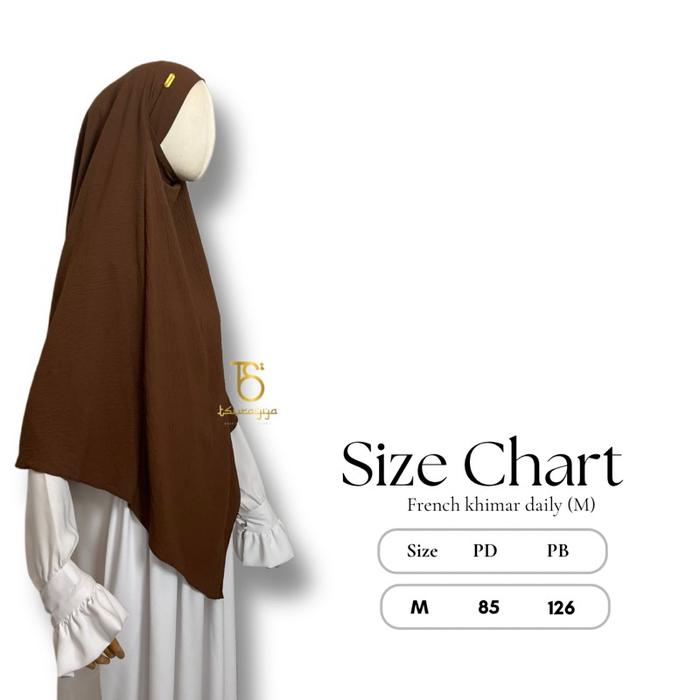 Tsurayya - (M) Frenchkhimar free cadar tali / french khimar crincle