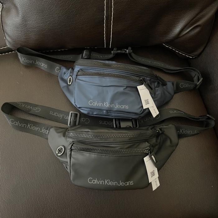 TERLARIS- WAISTBAG CK SATIN WATERPROOF / TAS PINGGANG CK / TAS PINGGANG PRIA