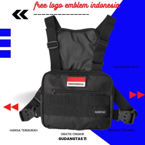 (BARU) TAS DADA PRIA TACTICAL POLISI BRIMOB TNI LOGO INDONESIA MODEL TERBARU