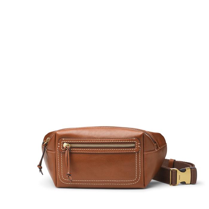 FOSSIL FLETCHER MEDIUM BROWN TAS SELEMPANG PRIA MBG9612-210