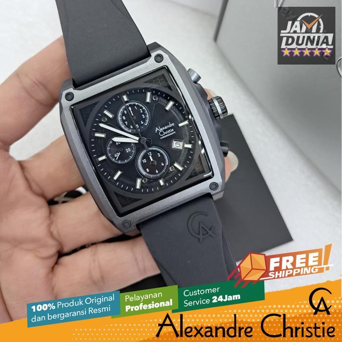 JAM PRIA ALEXANDRE CHRISTIE ORI CHRONO BLACK GREY 6614 AC 6614 AC6614