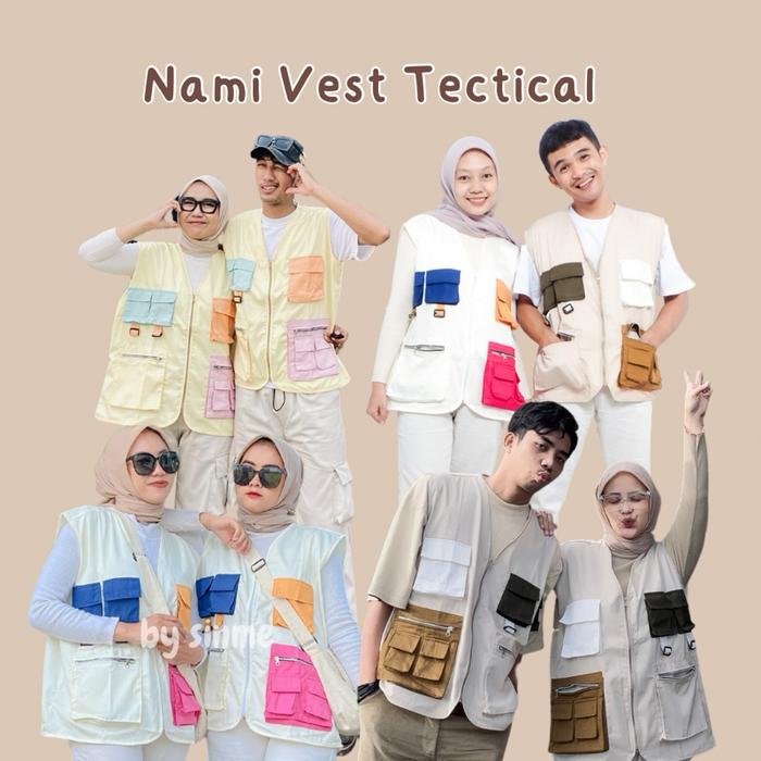 Putih Polos Nami Vest Tactical/Rompi