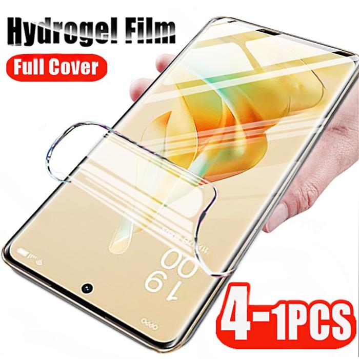 4-1pcs Oppo Reno 9 8 7 6 Pro Plus Lite Z T SE 5G Screen Protector Full Cover Hydrogel Film Oppo Re