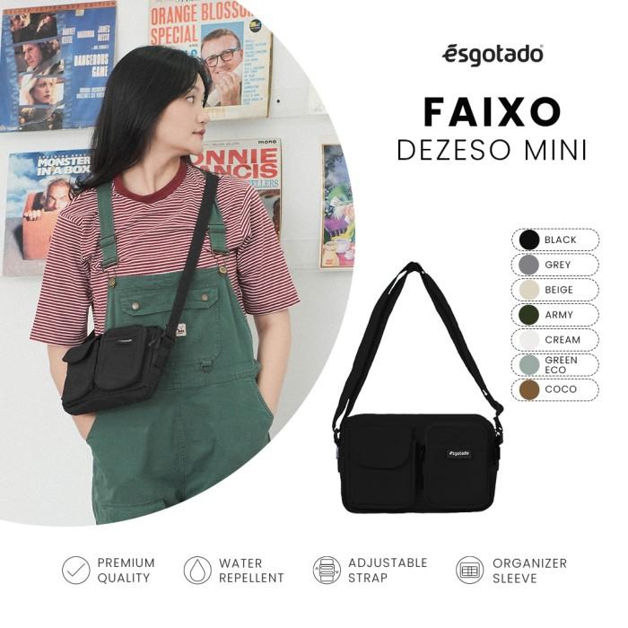 Tas Selempang Kanvas Kecil Pria Wanita - Esgotado - Faixo Dezeso Mini Terbaru
