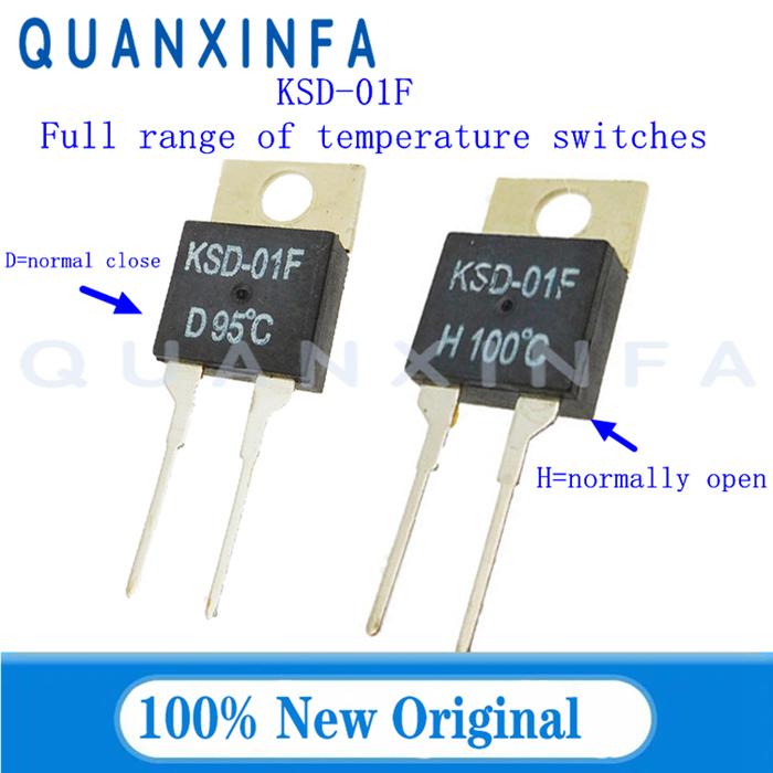 5PCS KSD-01F 40 ° f / 50/60/70/80/90/100/110/120 C / 130 ° C normally open/closed temperature contro