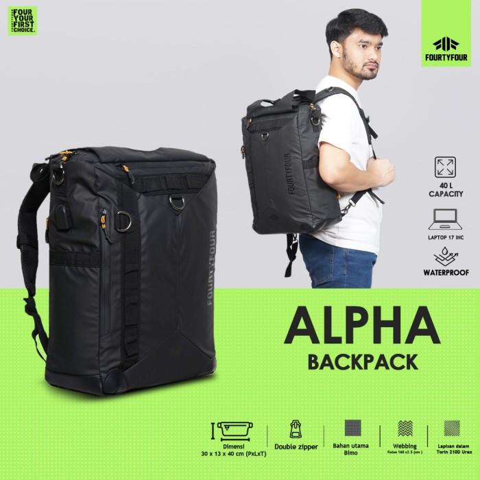 Fourtyfour Alpha Tas Ransel Pria Wanita Casual Backpack Waterproof Terbaru