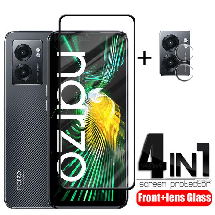 4-in-1 OPPO Realme Narzo 50 5G Glass Realme Narzo 50 5G Glass Full Screen Protector Realme Narzo
