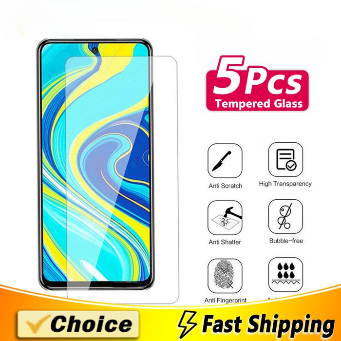 5Pcs Tempered Glass Protective  Tcl 50 10 (5G) 505 40Se 403 408 Revvl V+ 6Pro Glass Clear Screen Pro