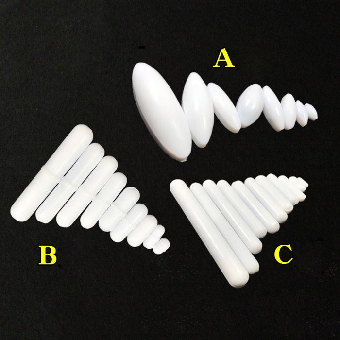 5PCS Magnetic Stirrer Bar Mixed Size PTFE Magnetic Stirrer Mixer Stir Bars
