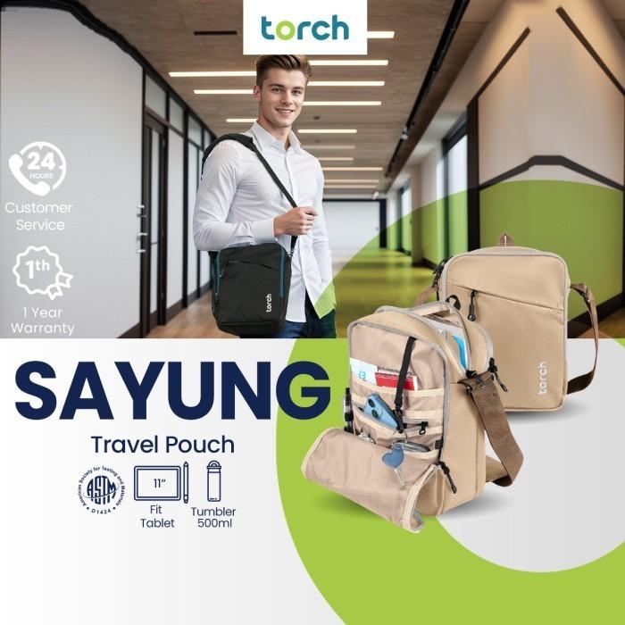 Torch Sayung - Sling Bag Tas Selempang Ipad Tablet 11 Inch Organized Outdoor Pria Wanita Terbaru