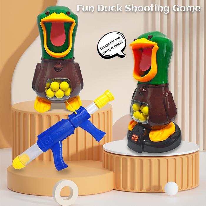 Hungry Shooting Duck Toys Children Sniper Pair Competition Battle Games Toys Soft Bullet Air-powered