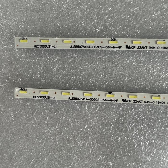 kit 2pcs LED Backlight Strip For Hisense H55U7BIL 55HU7BE H55U7BUK H55U7B HZ55E8A HE550S6U51-L1 JL.E