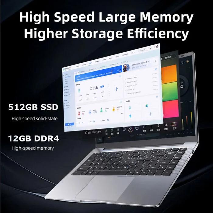 Portable 2025 Ultra Slim i7 Laptop Computer PC intel Core i7-7500U Laptops 12GB RAM 1TB 2TB SSD 14.1